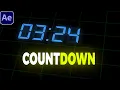 2D Countdown Timer Animation After Effects Tutorial