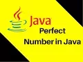 5 15 Perfect Number in Java