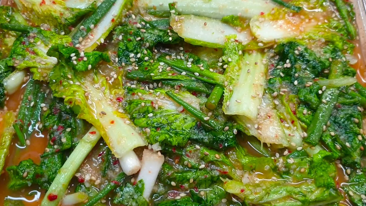 열무얼갈이 물김치