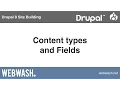 Drupal 8 Site Building 6 1 Content types and Fields