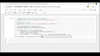Advanced Multiplication tables in Python Python Tutorial Series