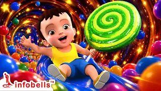 சறுக்குமரத்தில் சிட்டிக்கு என்ன கிடைத்தது😲| Magic Slide Surprise | Tamil Rhymes for Kids | Infobells
