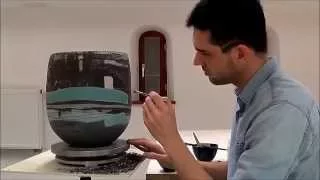 Engobe ceramic decoration Full HD
