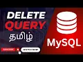 Delete Query MySql Tutorial