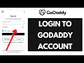 Godaddy Login How to Login to Godaddy Account 2021 www godaddy com login