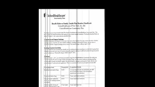 United health care community plan rule and regulation