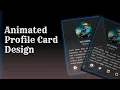 How to create a stunning Responsive Profile Card Design HTML CSS Bootstrap Animation Effects