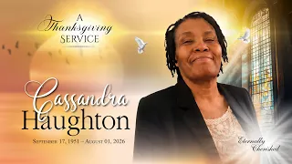 Celebration of Life  -   CASSANDRA  HAUGHTON