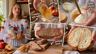 How I Make a Strong Sourdough Starter with Fermented Apple Water | Voice-Over
