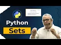 Python Sets by Tanay Sir Learn Python - CodeSquadz