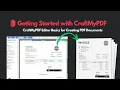 PDF Generation API Tutorial CraftMyPDF Editor Basics for Creating PDF Documents
