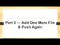 Git GitHub Hands-On Tutorial Setup Create Local Project Push to GitHub Step-by-Step Guide