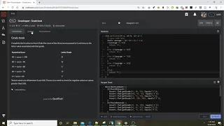 Codewars Grasshopper Gradebook