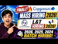 Finally Capgemini Mass Hiring 2026 L T Hiring 2026 2026 2025 2024 Batch Hiring