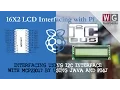 16x2 LCD using I2C MCP23017 JAVA Pi4J Raspberry Pi