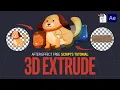 After Effects Scrtipts 3D Extrude Tutorial One Click Easy 3D