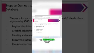5 Steps to Connect Java Application with Database using JDBC Java Database Connectivity Tutorial