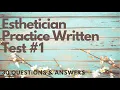 Esthetician Practice Written Test 1