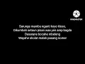 Lagu Republik Patah Hati - Dosa (Lirik)