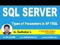 Types of Parameters in SP TSQL MSSQL Training By Mr Sudhakar L