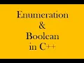 Enumeration and Boolean data types