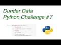 Dunder Data Python Challenge