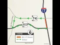 Southbound I-17 closed this weekend near SR 74 as ADOT completes project