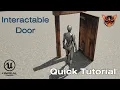 UE5 3 Interactable Door - Quick Tutorial