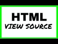 HTML VIEW SOURCE - Developer Tools