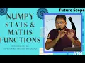 Numpy Statistical Mathematics Function in Hindi Urdu - Python
