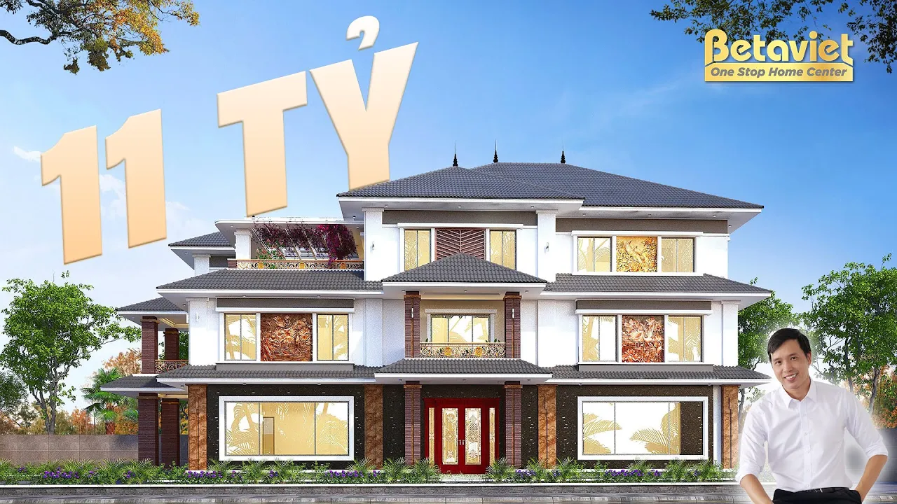 Mẫu biệt thự vườn trong phố hiện đại 1100m2 ngập tràn màu xanh