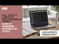 ICSE Grade 10 Computer Applications JAVA Arrays - Sum of Numbers Divisible by 3 or 5