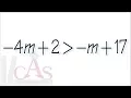 Q17 solve linear inequality