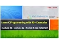 C Programming - Lecture 20