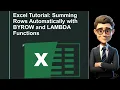 Excel Trick Summing Each Row with BYROW and LAMBDA Functions
