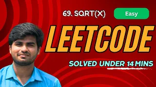 Sqrt x Leetcode 69 Python Tamil Explanation Karthi Stucks At Code
