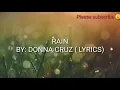 Lagu RAIN ( LYRICS ) By Donna cruz