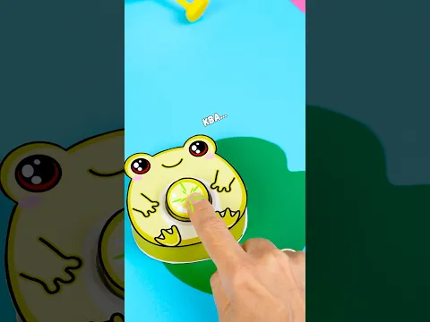 Лягушка игрушка которая КВА-кает 🐸 #DIY #fidget #shorts