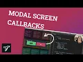 How to use callbacks with modal screens in Textual