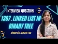 1367 Linked List in Binary Tree Linked List Binary Tree Leetcode