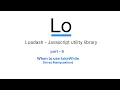 Loadash Javascript utility Library - takeWhile