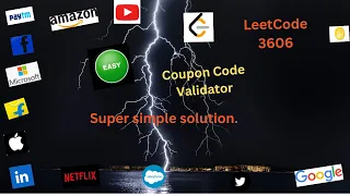 COUON CODE VALIDATOR Leetcode 3606 Leetcode daily problem C simple solution