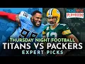 Tennessee Titans vs Green Bay Packers Predictions NFL Week 11 Thursday Night Football Picks