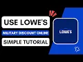 How to Use Lowe s Military Discount Online