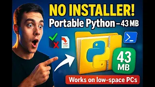 How to Setup Portable Python PIP on Windows Under 50MB