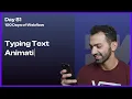 Creating Typing Text Animation with Typed js - Day Days of Webflow