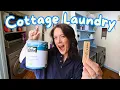 Pinterest Inspired Cottage Core Laundry Room TRANSFORMATION DIY wallpaper for under 15
