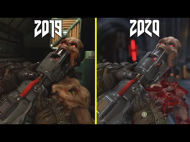 Doom Eternal 2019 vs 2020 Early Graphics Comparison