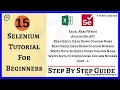 Selenium Tutorial 15 - Excel Read Write in Selenium Part-2 Apache POI API Data Driven Testing