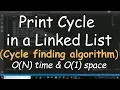 Find and Print cycle in a Linked List with CODE